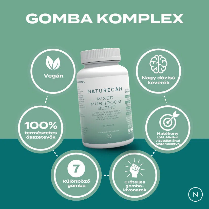Komplexné hubové kapsule - shiitake, reishi, cordyceps